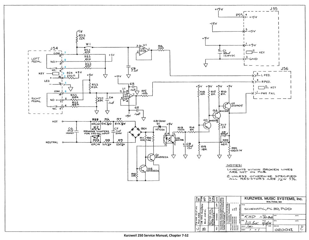 Schematic POD Board (old-style) - Sheet 1